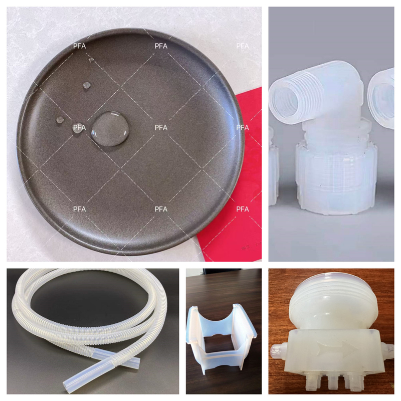 ฟลูโรโพลิเมอร์ PFA ธ อร์ซิน 35 MPa ความแข็งแรงในการดึง Virgin PFA Pellet สําหรับการพิมพ์