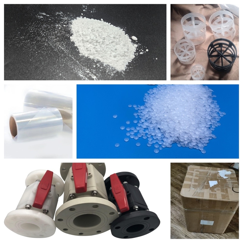 ความแข็งแรงต่อการดึง 50-60 MPa PVDF pellets, กระจก PVDF เรียบเรียบสําหรับการพิมพ์ extrusion