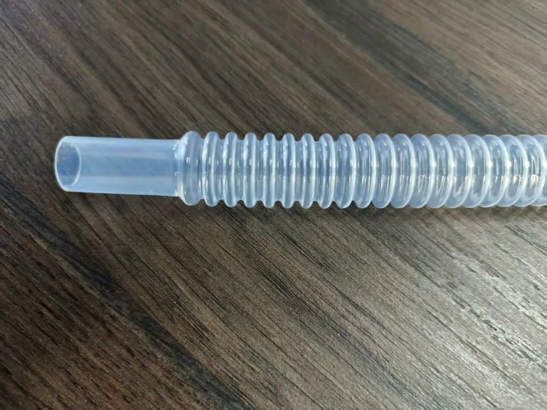 ท่อลูกฟูก PFA | ท่อลมโปร่งใสยืดหยุ่น, ท่อฟลูออโรโพลิเมอร์ทนสารเคมีและมีความบริสุทธิ์สูงสำหรับเซมิคอนดักเตอร์, ห้องปฏิบัติการ, การแปรรูปสารเคมี และระบบถ่ายโอนของเหลว